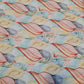 Premium Blue and Yellow Tropical Print Muslin Fabric