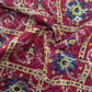 Red Bandhani Print Dola Silk Jacquard Fabric 20317