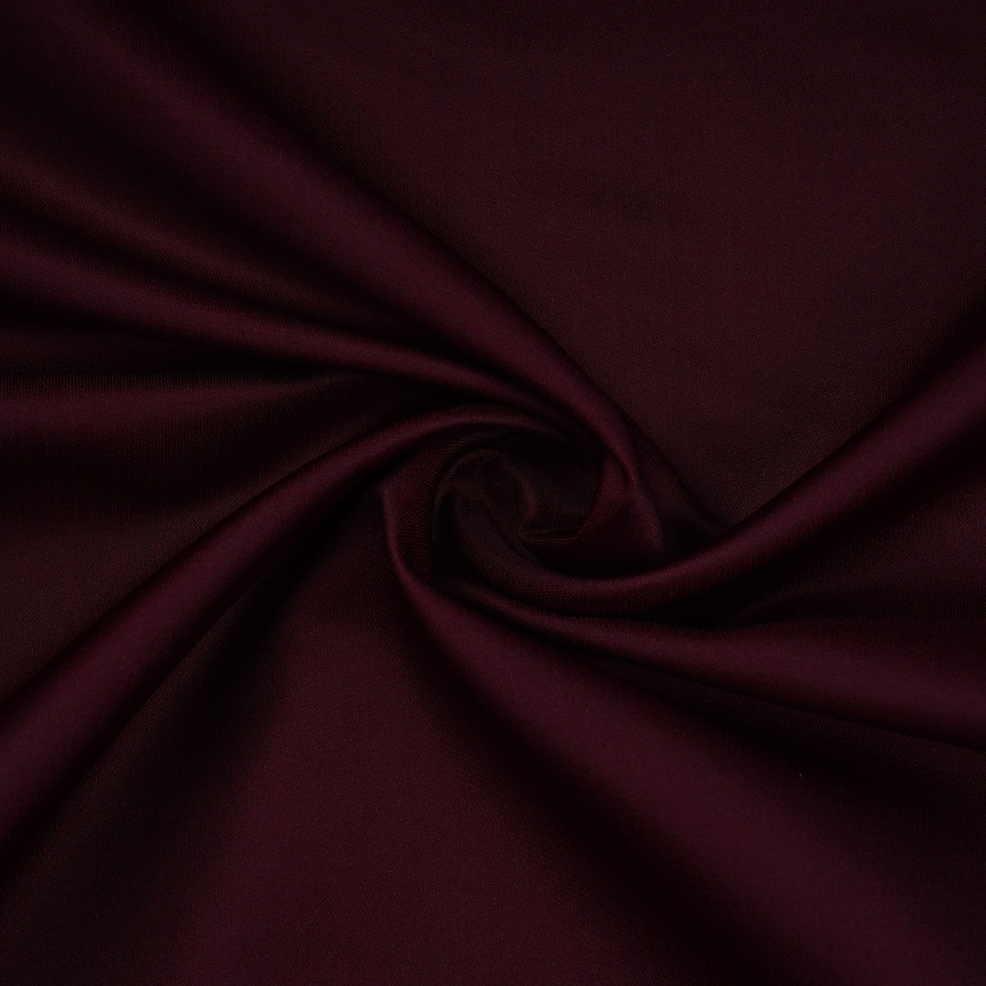 Wine Solid Brocade Silk Fabric 20380