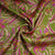 Green Floral Print Bemberg Silk Fabric 20874