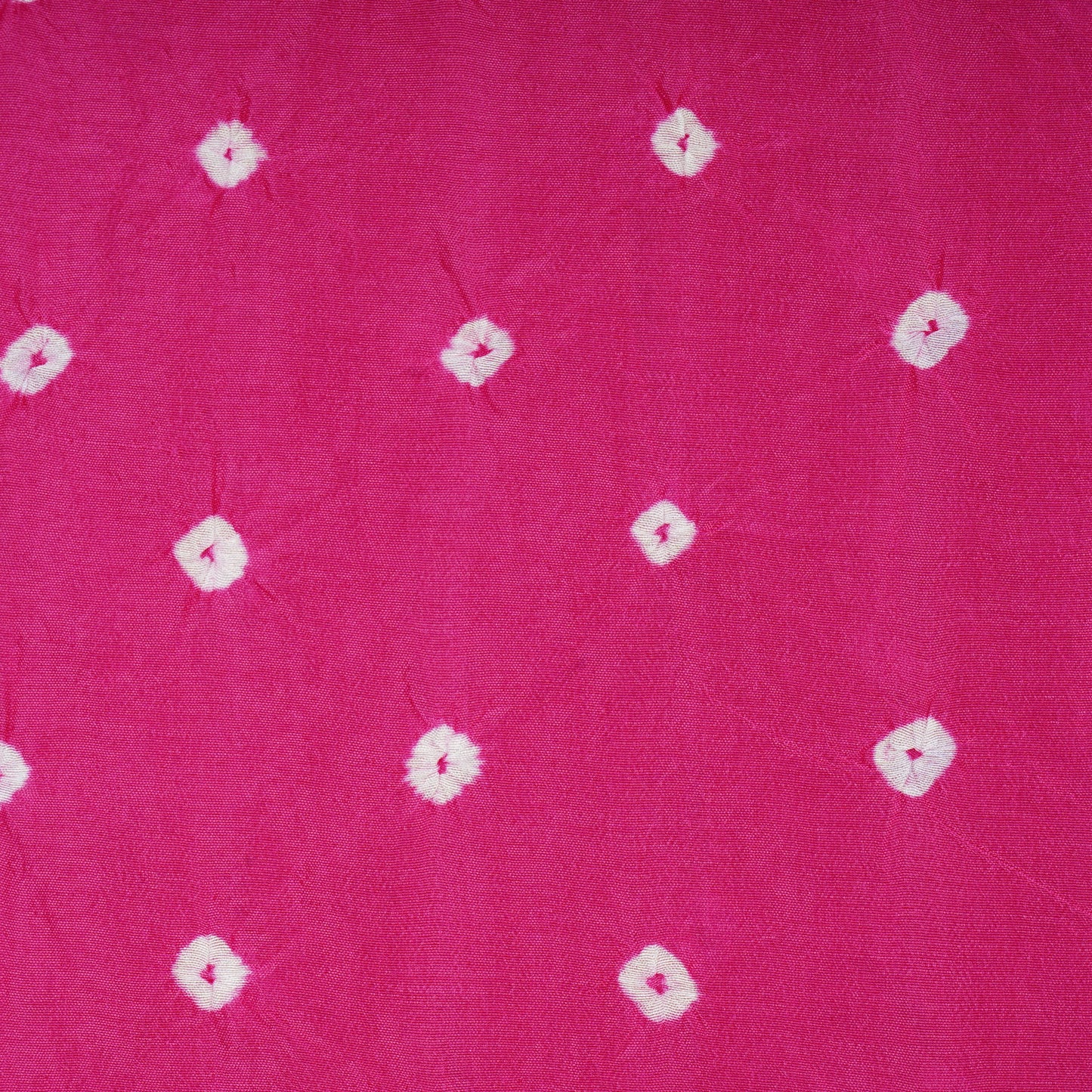 Magenta Bandhani Print Russian Silk Fabric 20945