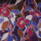 Dark Brown Floral Print Pashmina Fabric 20983