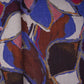 Dark Brown Floral Print Pashmina Fabric 20983