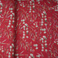 Red Tropical Print Pashmina Fabric 20991