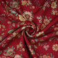 Red Floral Print Pashmina Fabric 20994