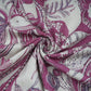 Pink Abstract Print Cotton Linen Fabric 21036