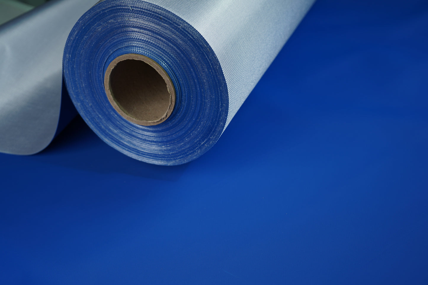 560 GSM Single Side Coated PVC Fabric Royal Blue