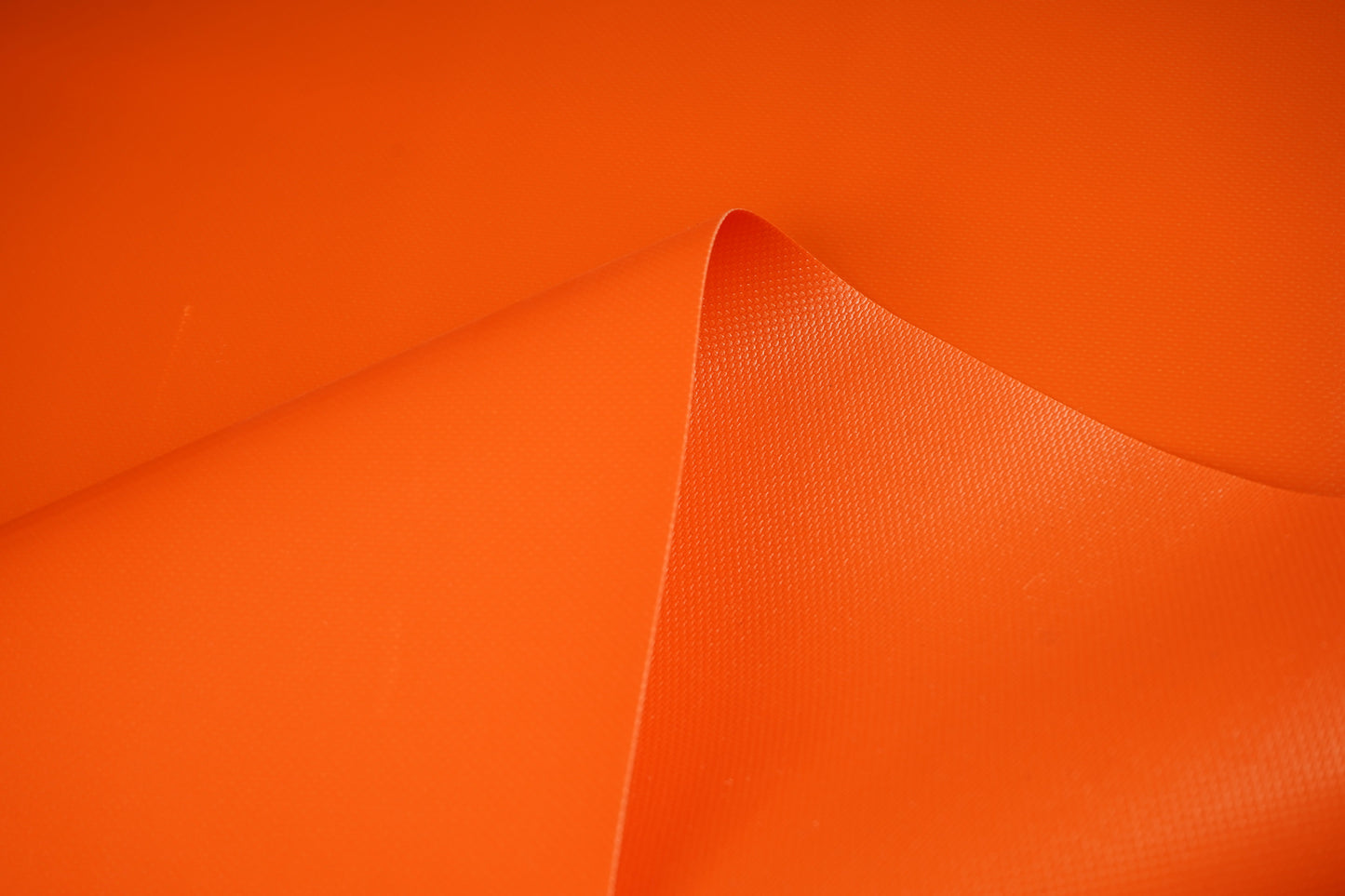 610 GSM Double Side Coated PVC Fabric 1000D Orange Glossy 1.55