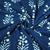 Indigo Handblock Schiffli Embroidery on Border CG-23596