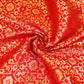 Red Banarasi Brocade Fabric KRE-23736