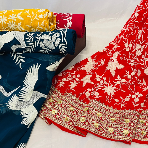 Buy Net Embroidery Fabric Online at Best Price – TradeUNO Fabrics