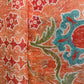 Orange Abstract Print Viscose Muslin Fabric