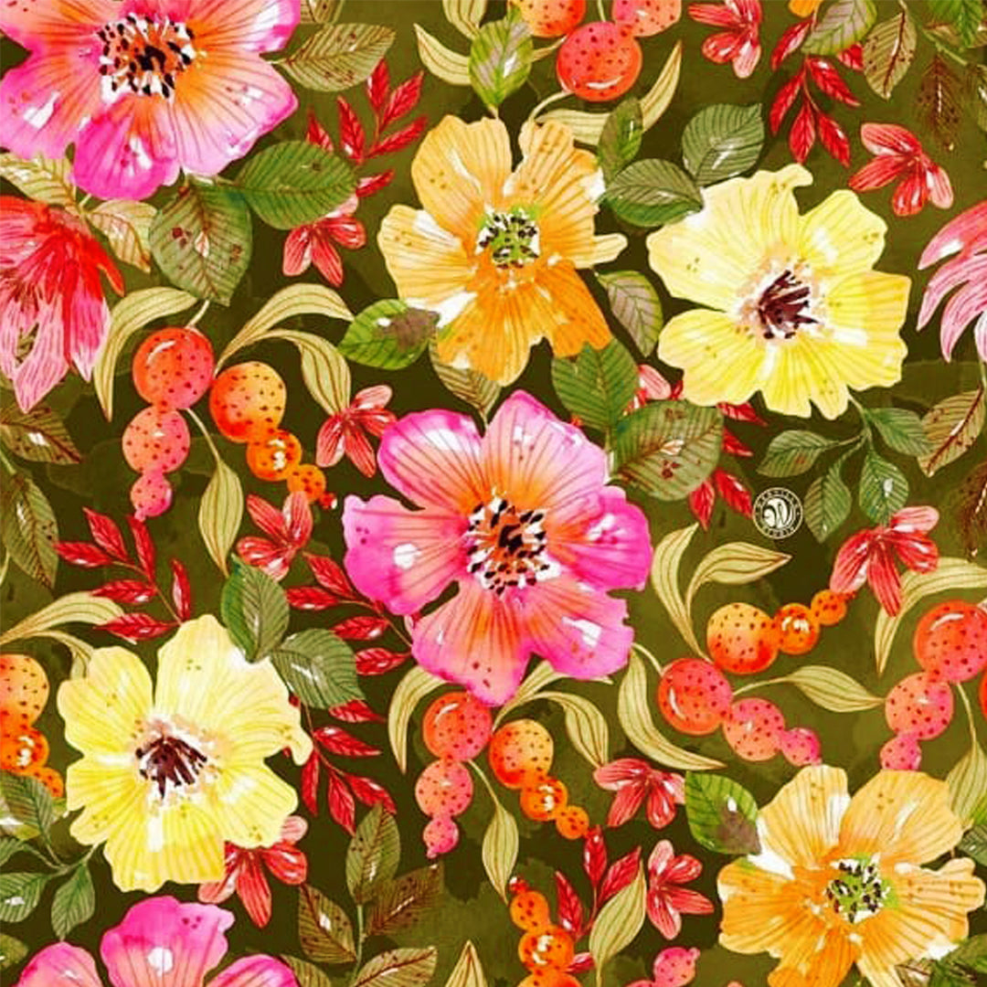 Colorful Floral Design 185 Ready To Print