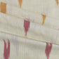 Light Yellow & Multicolor Ikkat Print Cotton Fabric