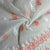 
Peach Pink Floral Pleated Thread Embroidery Net Organza
