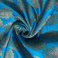 Royal Blue Banarasi Brocade Fabric