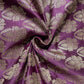 Wine Banarasi Brocade Fabric