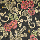 Black Batik Print Bemberg Gaji Silk Fabric