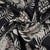 Black Tropical Print Pashmina Fabric 20968