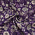 Purple Floral Print Pashmina Fabric 20992