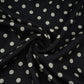 Black Polka Dot Pashmina Fabric 21002