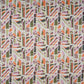 Off White Abstract Print Cotton Linen Fabric 21031