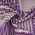 Purple Geometrical Print Cotton Linen Fabric 21034