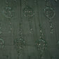 Dark Green Cutdana Sequins Embroidery Organza Fabric 21022