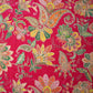 Pink Paisley Floral Embroidery Crepe Fabric