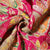 Pink Paisley Floral Embroidery Crepe Fabric