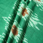 Green Ikkat Print Cotton Fabric