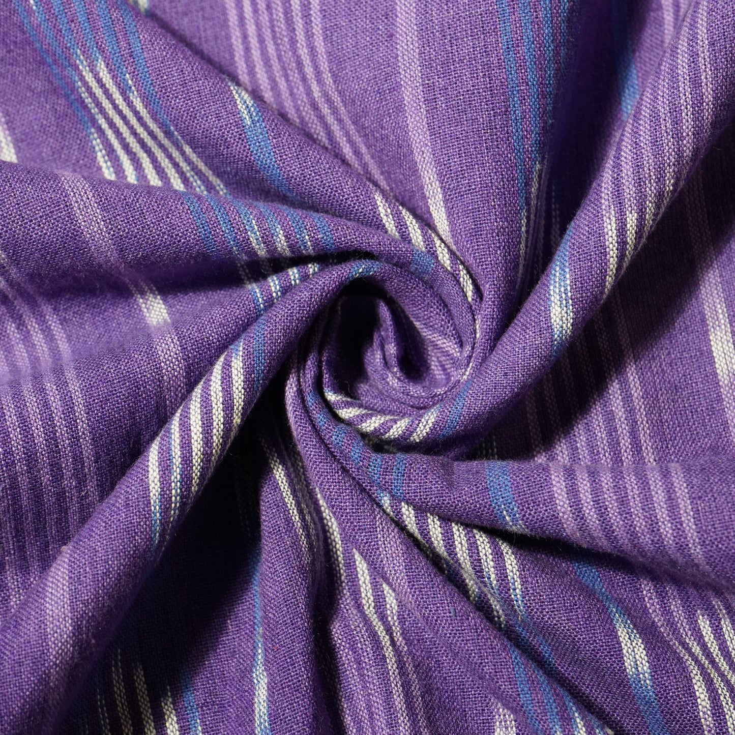 Purple Ikkat Print Cotton Fabric