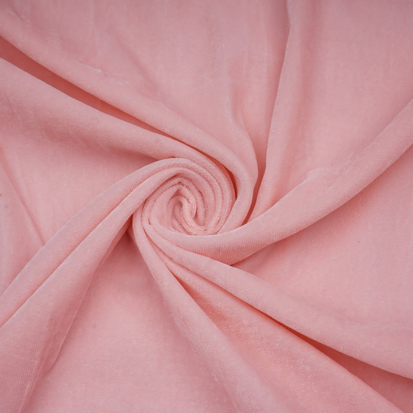 Light Pink Solid Viscose Velvet Fabric 21225