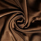 Brown Solid Zara Satin Fabric 22456