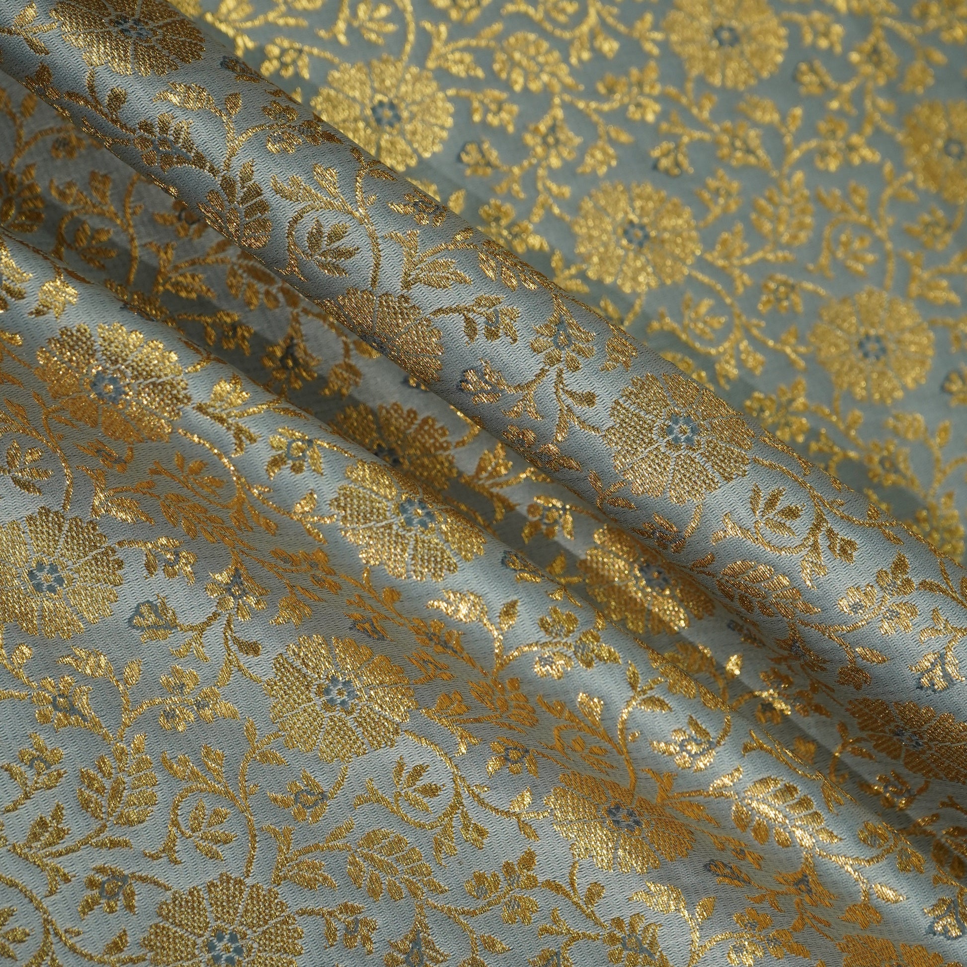 Dark Green Banarasi Brocade Fabric 22505