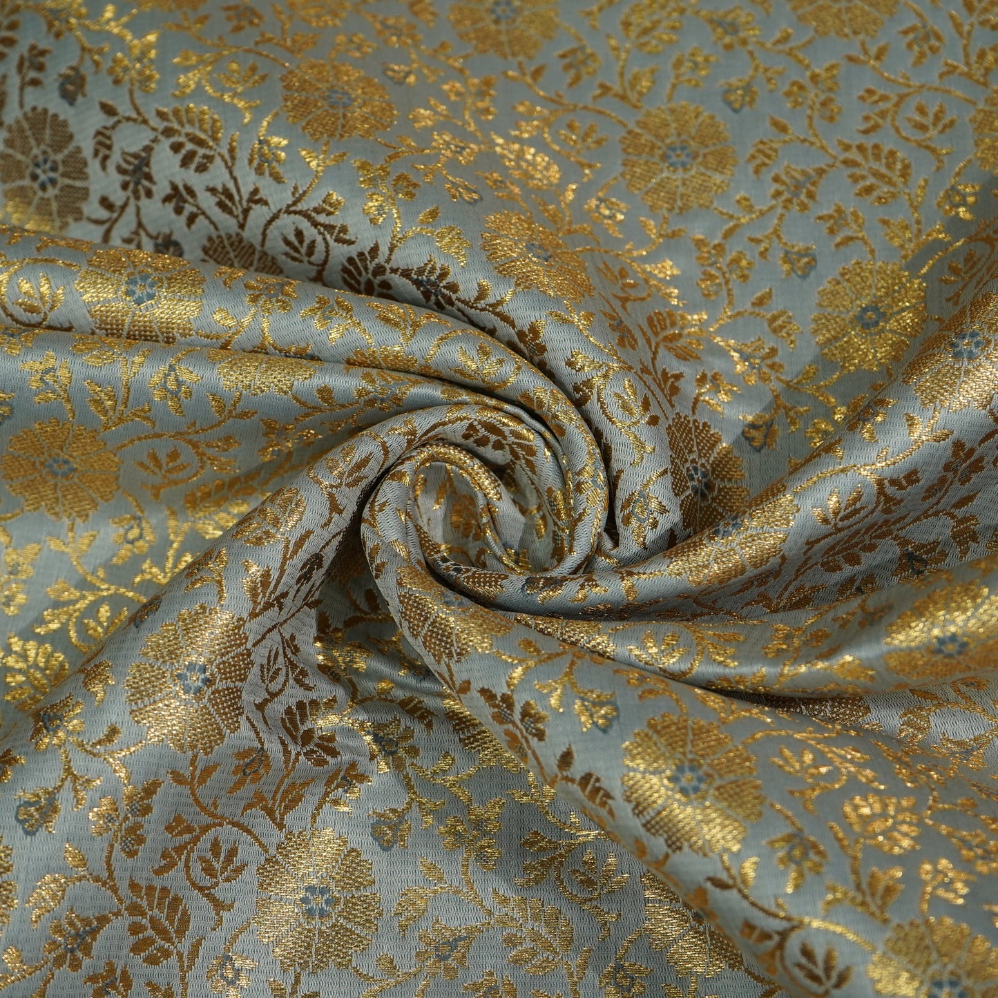 Dark Green Banarasi Brocade Fabric 22505