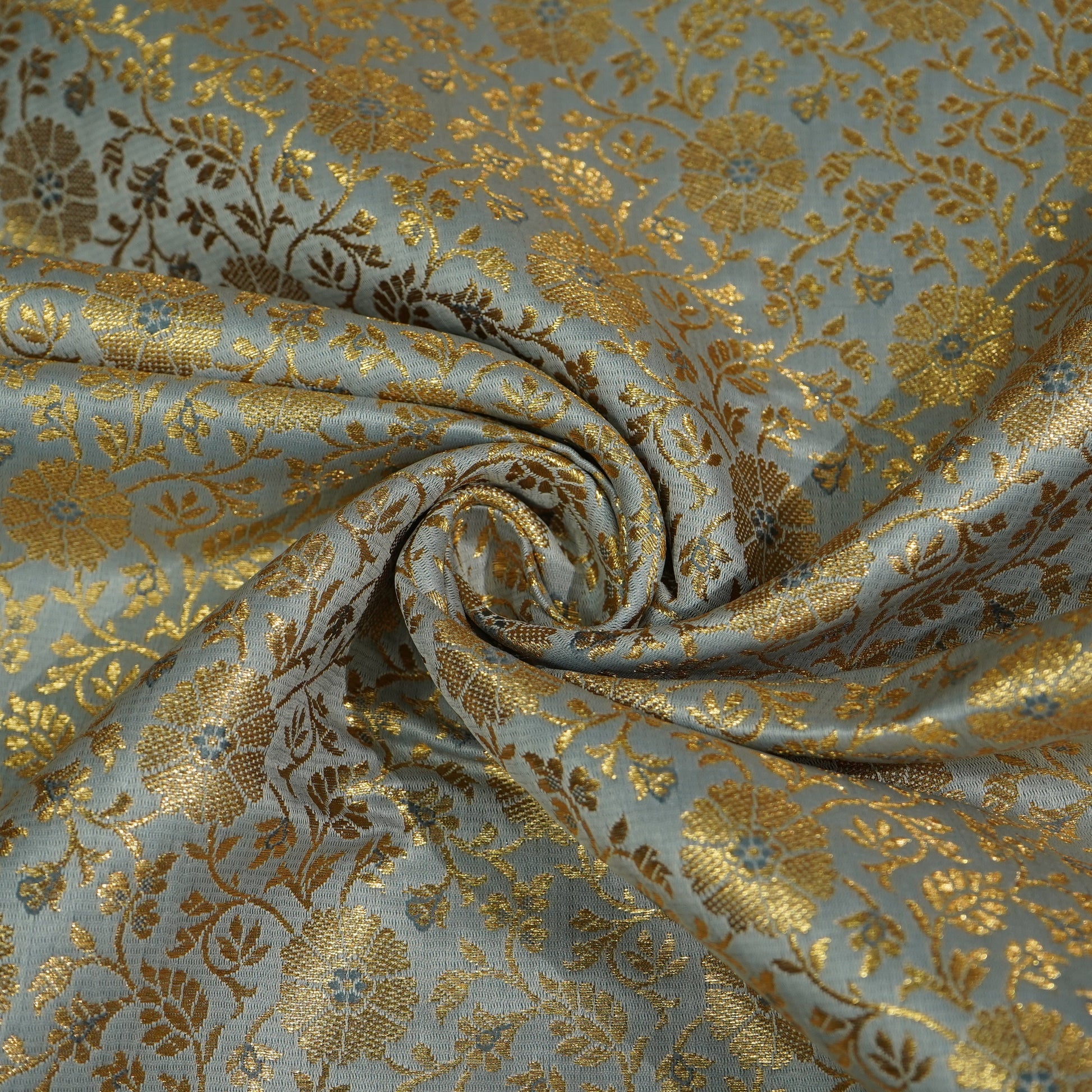 Dark Green Banarasi Brocade Fabric 22505