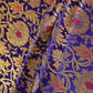 Voilet Brocade Fabric 22511