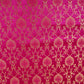 Magenta Floral Brocade Fabric 22509