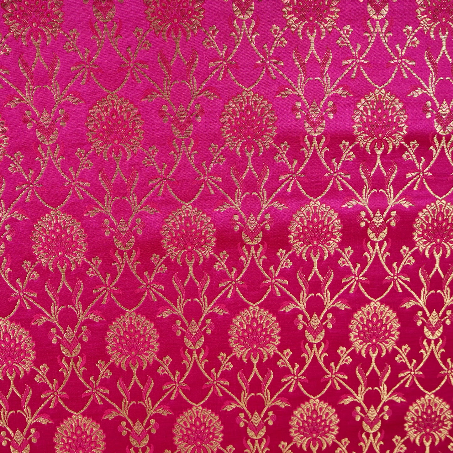 Magenta Floral Brocade Fabric 22509