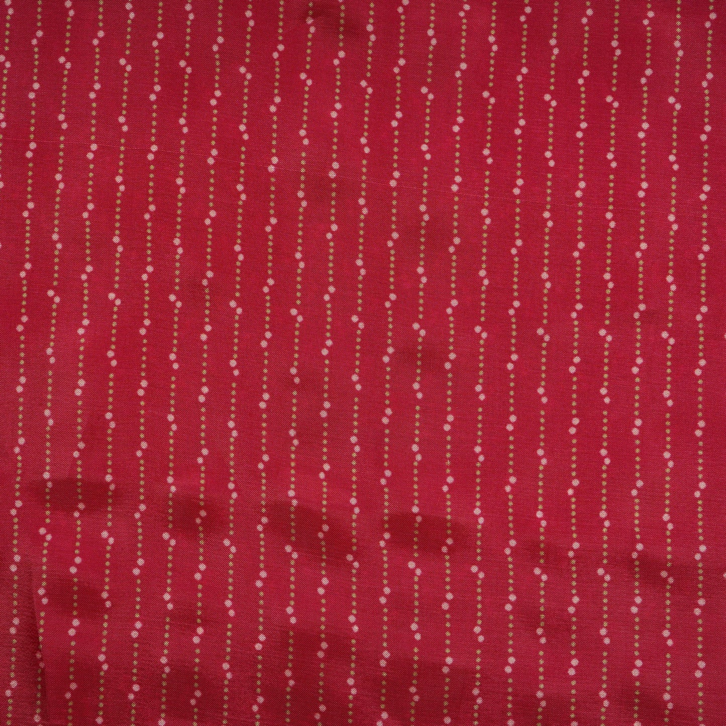 Red Stripes Print Upada Silk Fabric 21085