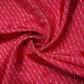 Red Stripes Print Upada Silk Fabric 21085