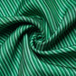 Mint Green Stripes Print Upada Silk Fabric 21078