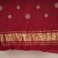 Maroon Buta Work with sequin embroidery Cotton Silk Dupatta