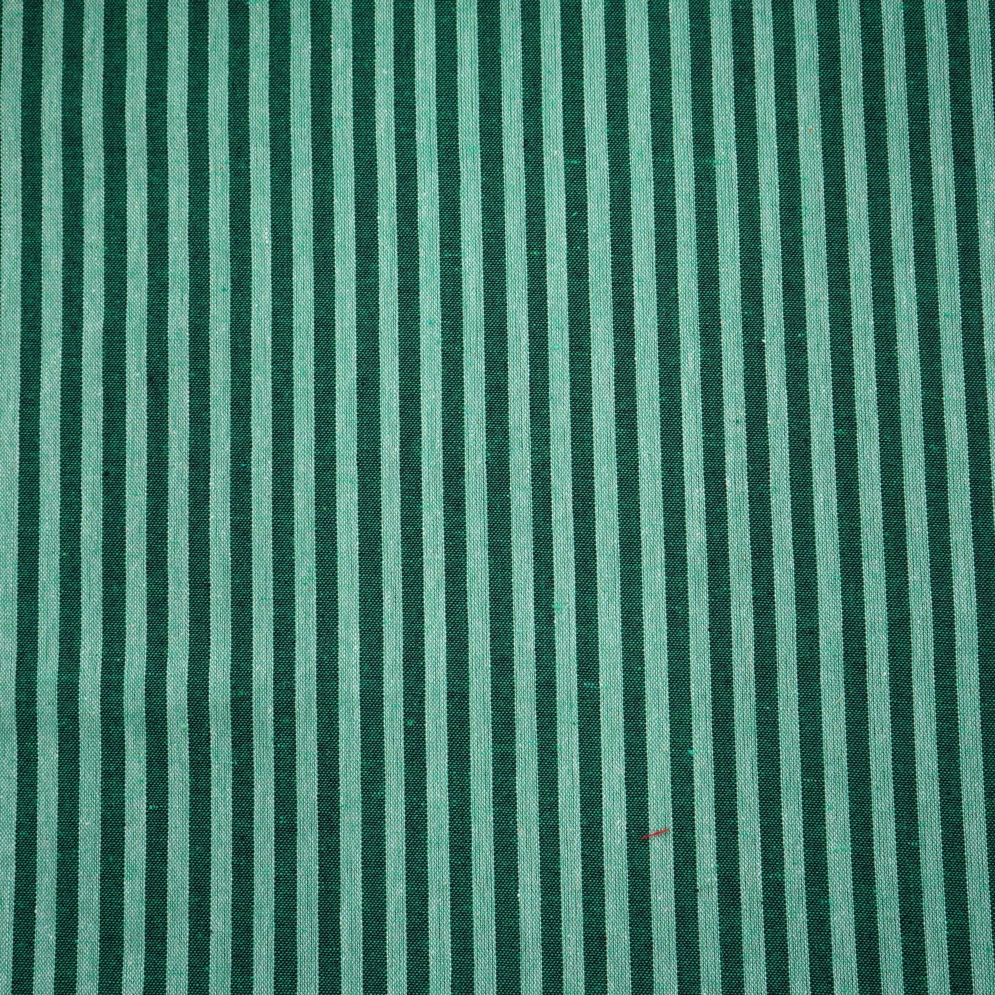 Green with dark green stripes South Cotton Fabric 6930