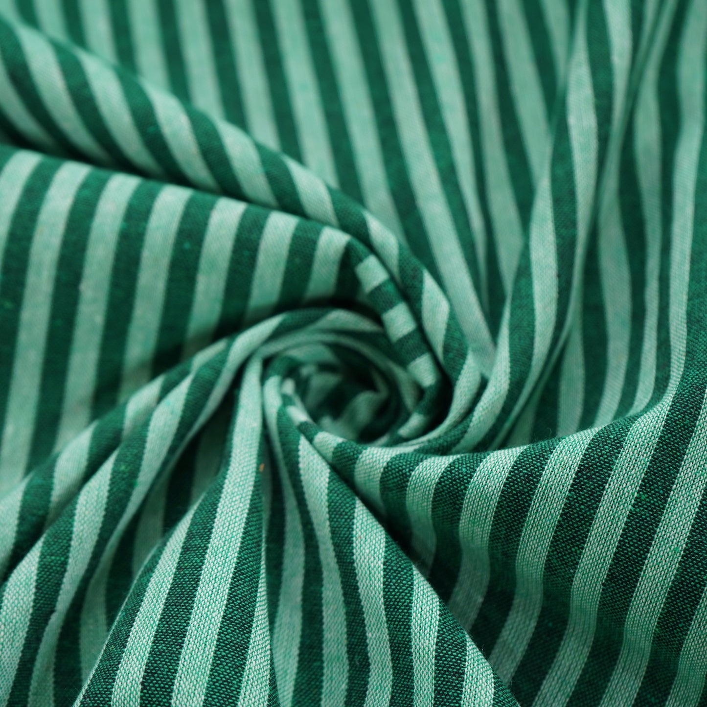 Green with dark green stripes South Cotton Fabric 6930