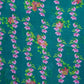 Bottle Green Floral Print Natural Crepe Fabric 