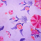 Lilac Floral Print Crepe Fabric