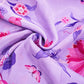 Lilac Floral Print Crepe Fabric