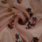 Dark Pink Sequins Applique Work Organza Fabric